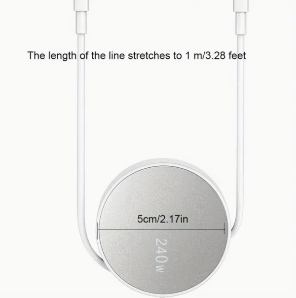240W PD Fast Charging USB C to USB C Telescopic Cable