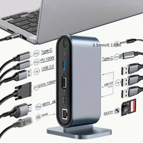 USB C Hub Multi Port Adapter