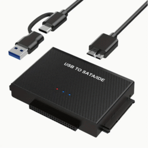 Hard Drive Reader with USB C and USB A Connectors